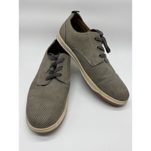 Hawker Rye Perforated Grey Lace Up Sneakers Mens 10